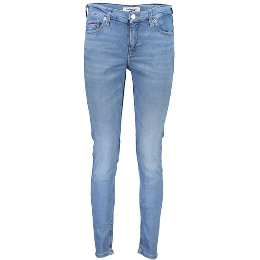 Light Blue Cotton Jeans & Pant - GLAMHUB BOUTIQUE 