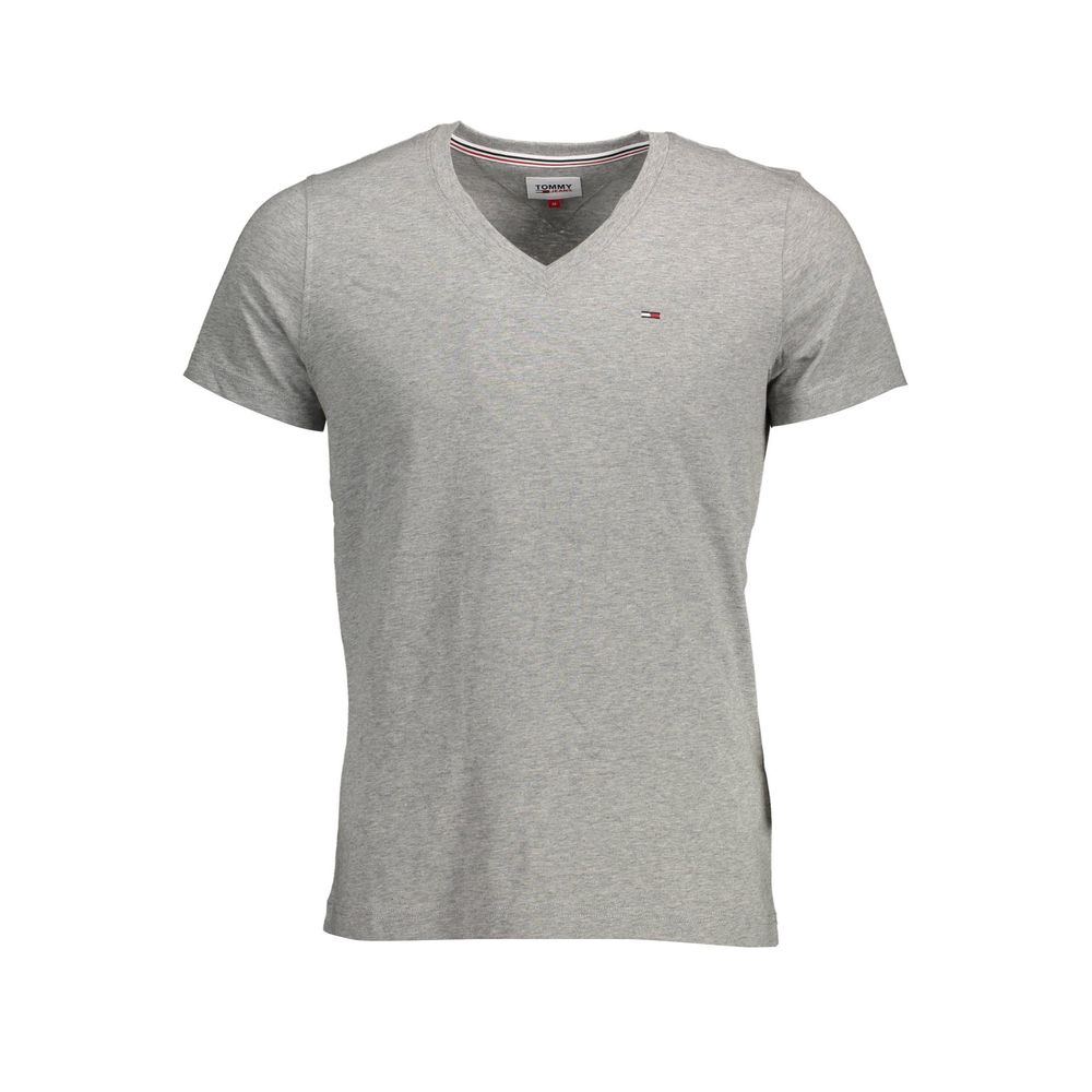 Gray Cotton T-Shirt - GLAMHUB BOUTIQUE 