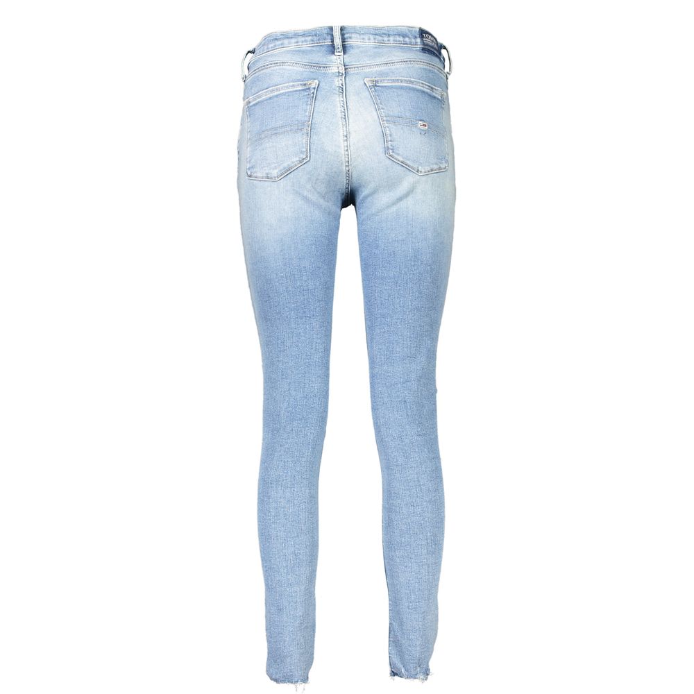 Light Blue Cotton Jeans & Pant - GLAMHUB BOUTIQUE 