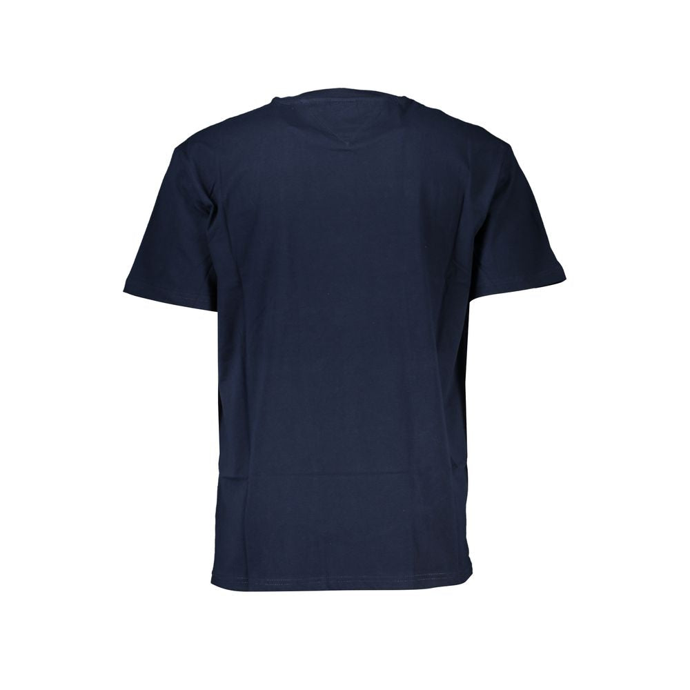 Blue Cotton T-Shirt - GlamHub Luxury and Icon Brand Clothing