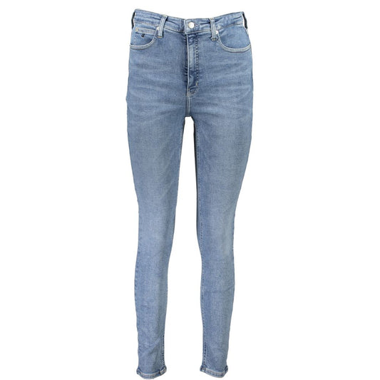 Light Blue Cotton Jeans & Pant - GLAMHUB BOUTIQUE 