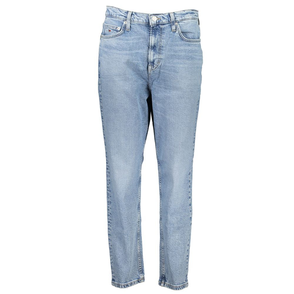 Light Blue Cotton Jeans & Pant - GLAMHUB BOUTIQUE 