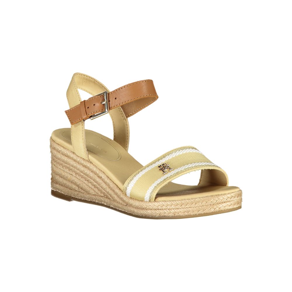 Beige Polyester Sandal - GLAMHUB BOUTIQUE 