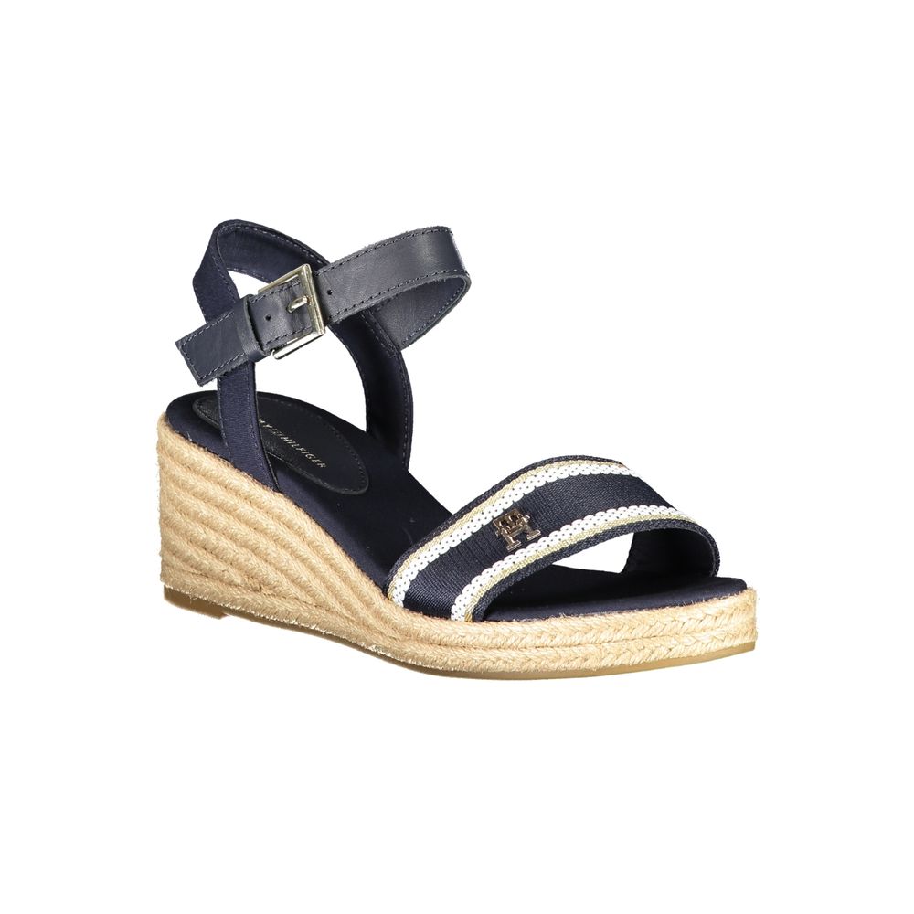 Blue Polyester Sandal - GLAMHUB BOUTIQUE 