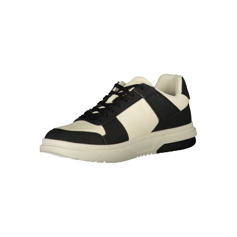 Black Polyester Sneaker - GLAMHUB BOUTIQUE 