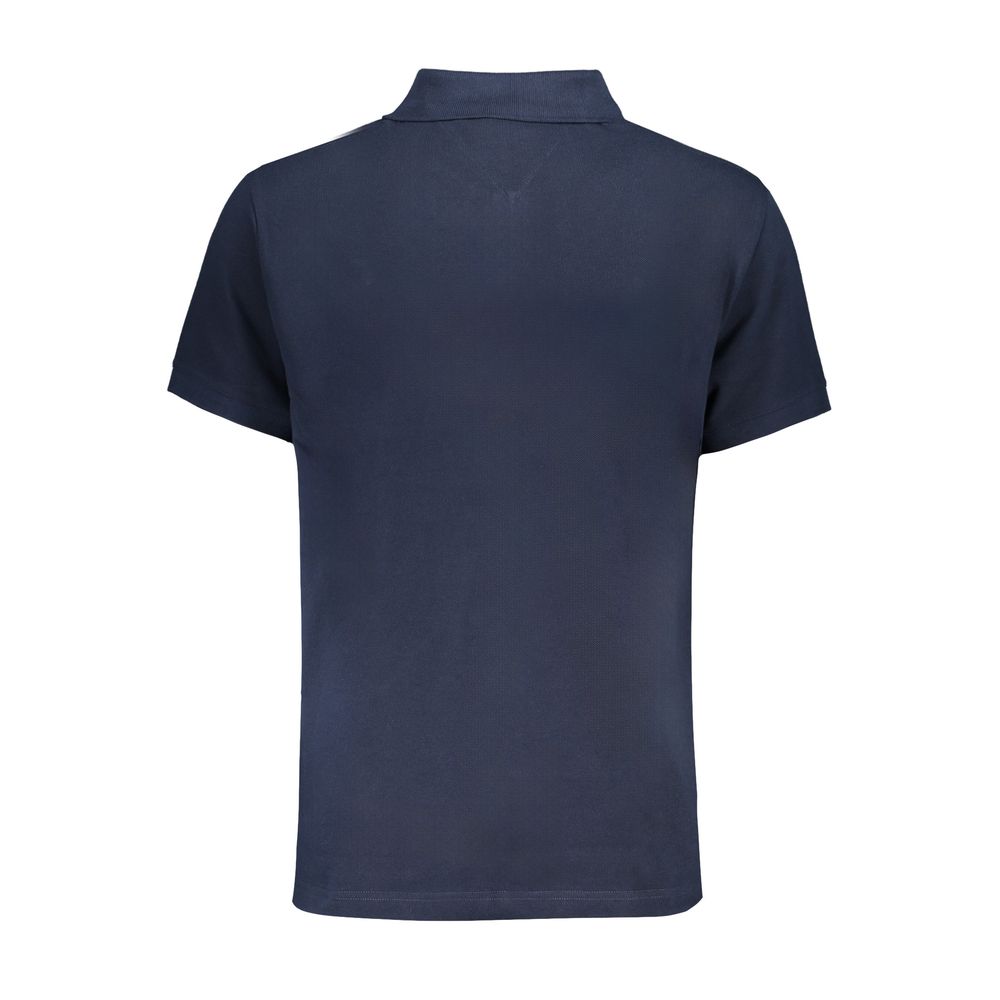 Blue Cotton Polo Shirt - GLAMHUB BOUTIQUE 