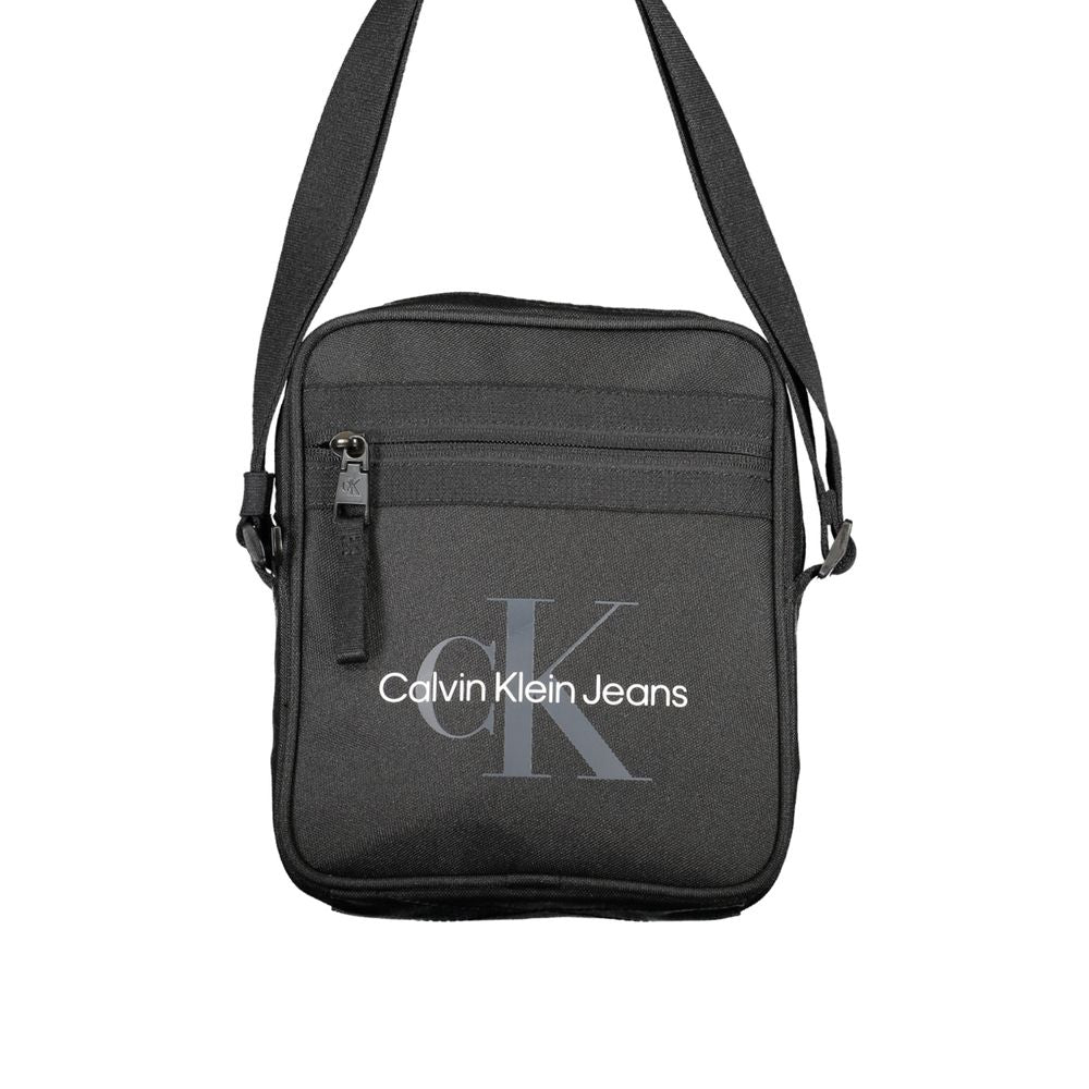 Black Polyester Shoulder Bag - GLAMHUB BOUTIQUE 