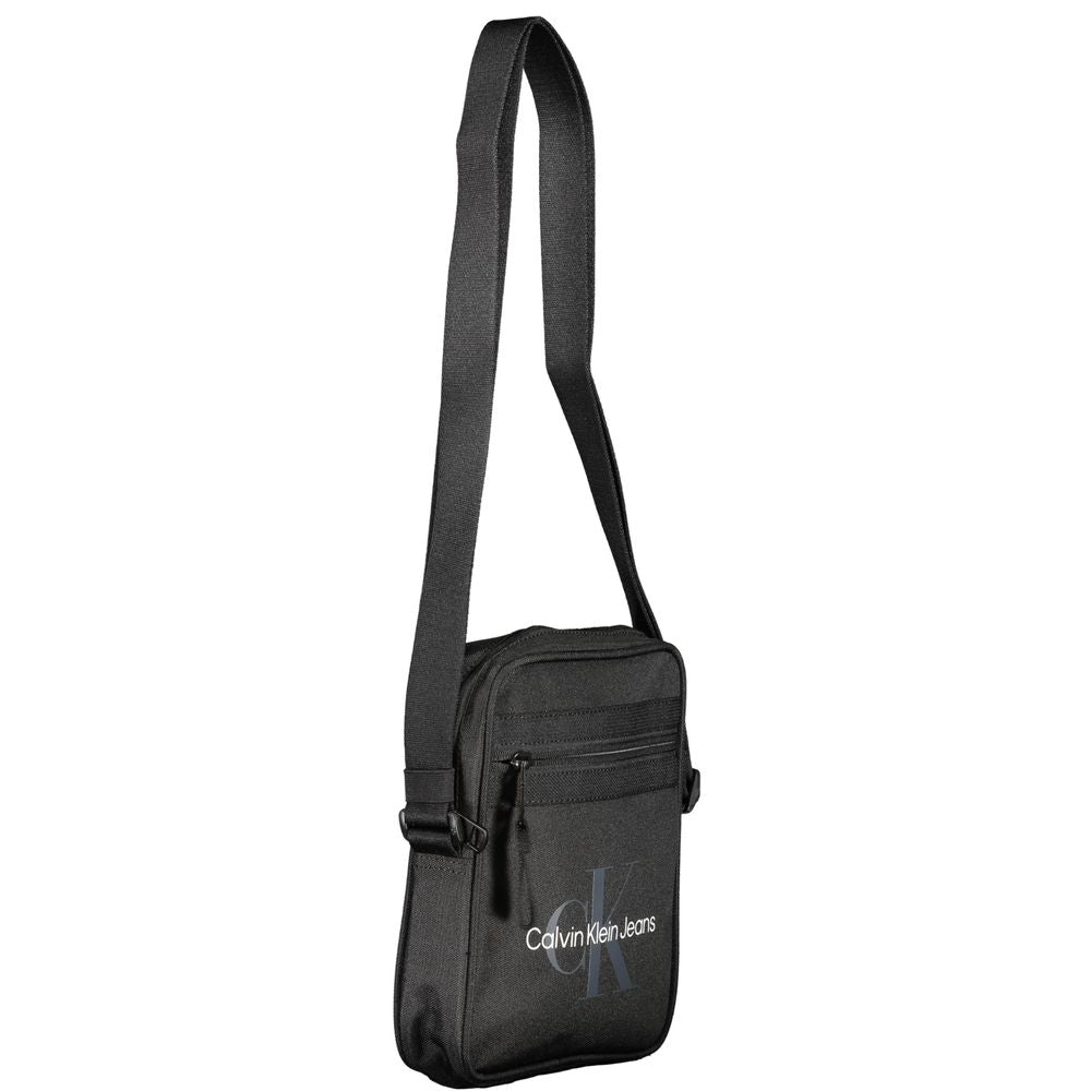 Black Polyester Shoulder Bag - GLAMHUB BOUTIQUE 