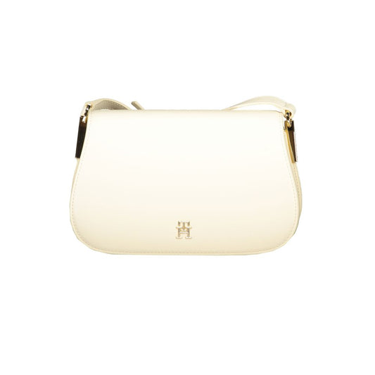 Beige Polyethylene Handbag - GLAMHUB BOUTIQUE 