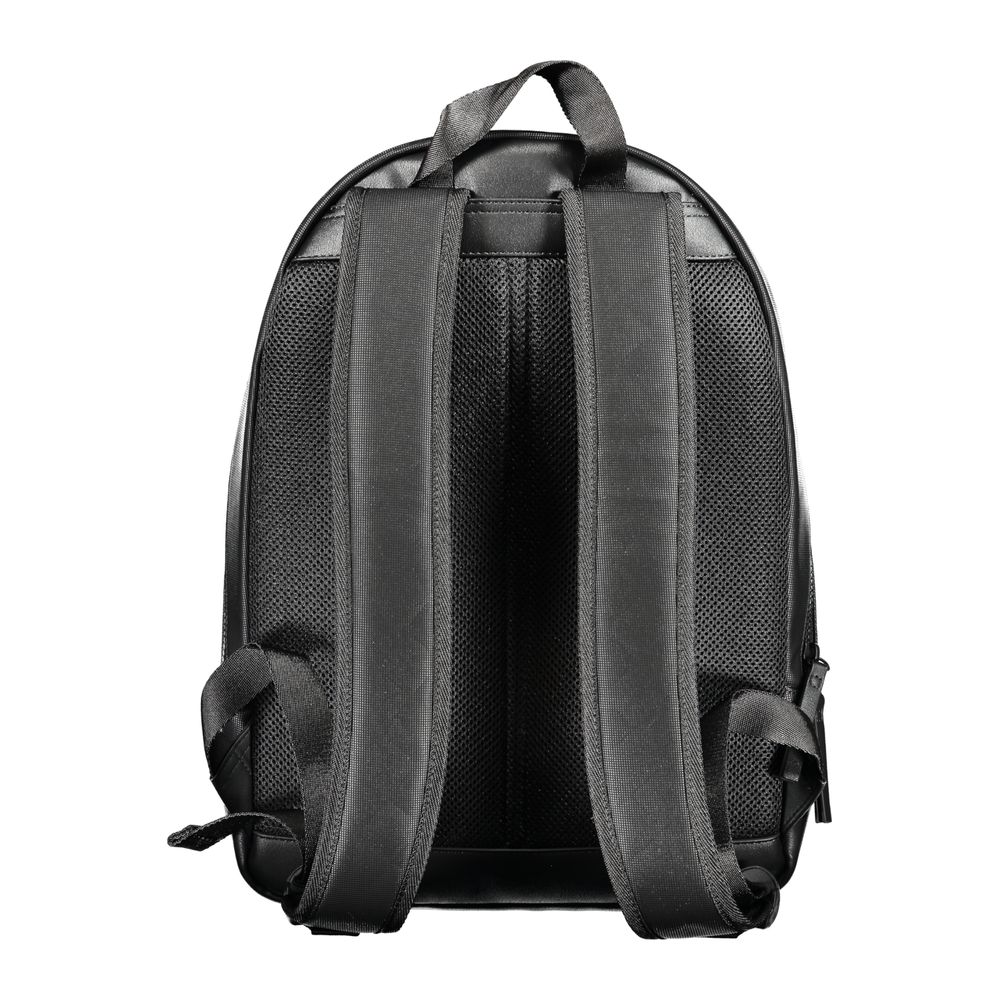 Black Polyester Backpack - GLAMHUB BOUTIQUE 