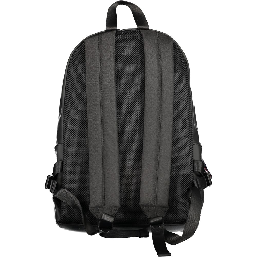 Black Polyester Backpack - GLAMHUB BOUTIQUE 