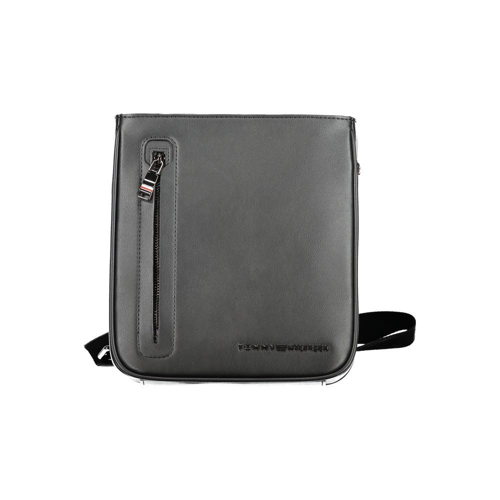 Black Polyethylene Shoulder Bag - GLAMHUB BOUTIQUE 