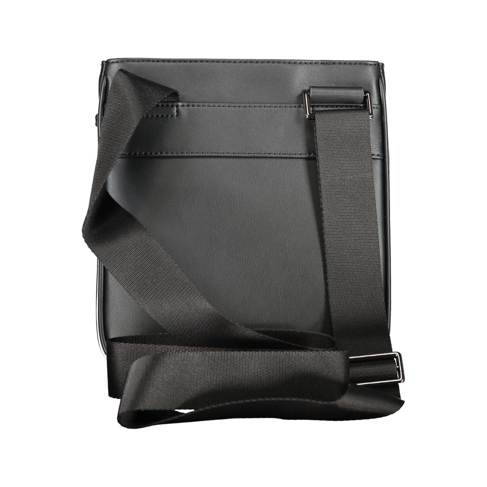 Black Polyethylene Shoulder Bag - GLAMHUB BOUTIQUE 