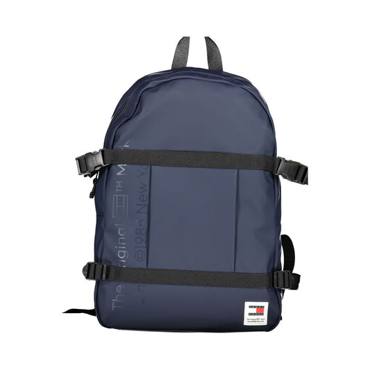 Blue Polyethylene Backpack - GLAMHUB BOUTIQUE 