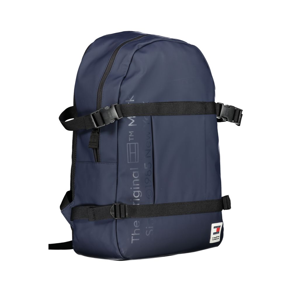 Blue Polyethylene Backpack - GLAMHUB BOUTIQUE 