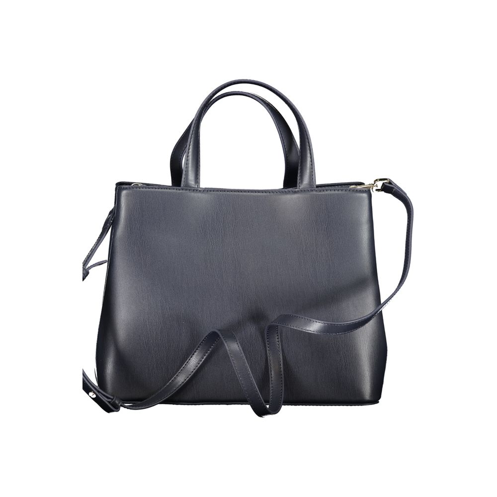 Blue Polyethylene Handbag - GLAMHUB BOUTIQUE 