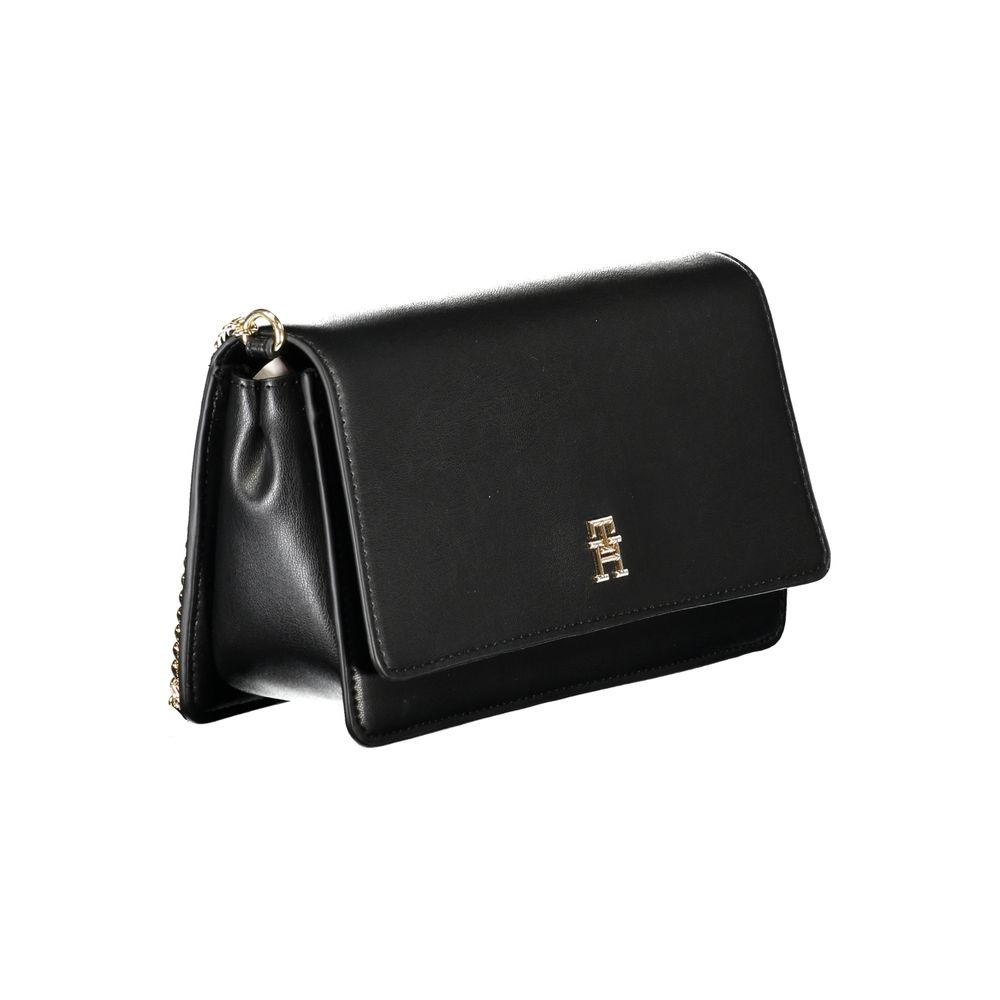 Black Polyethylene Handbag - GLAMHUB BOUTIQUE 