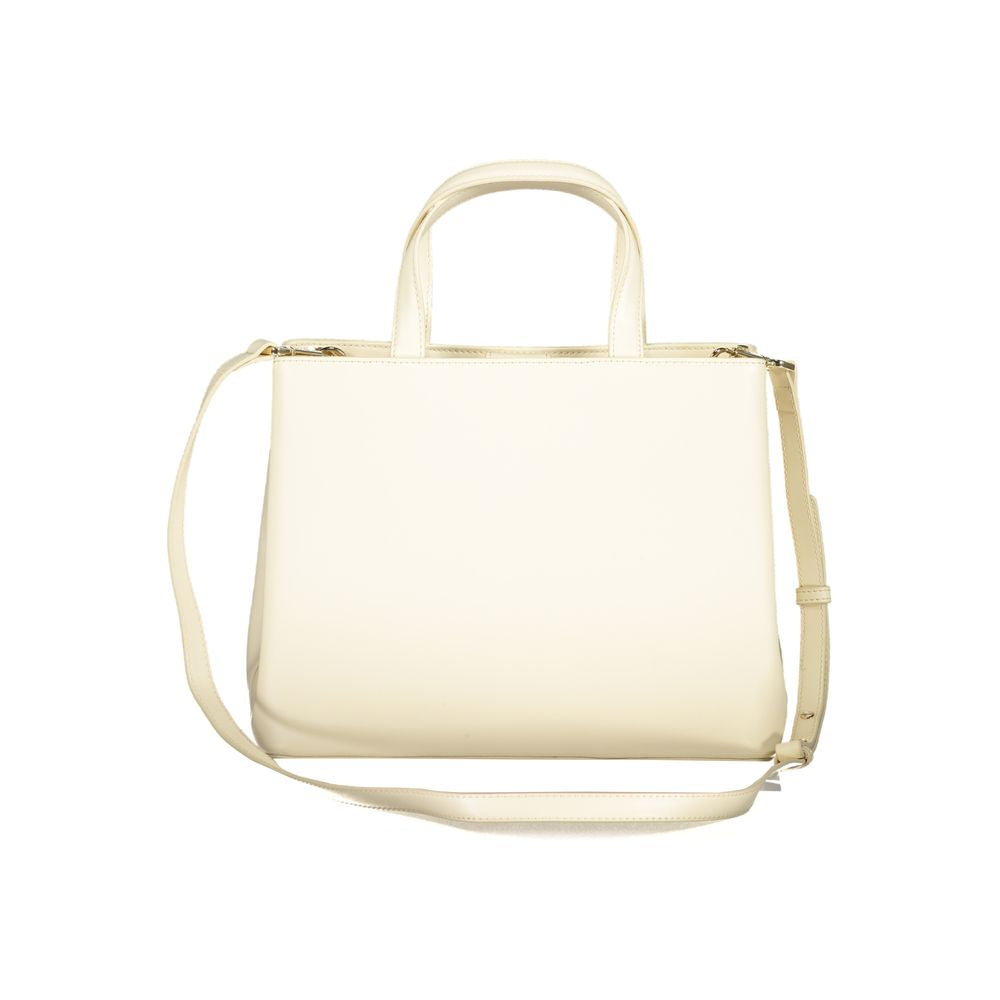 Beige Polyethylene Handbag - GLAMHUB BOUTIQUE 