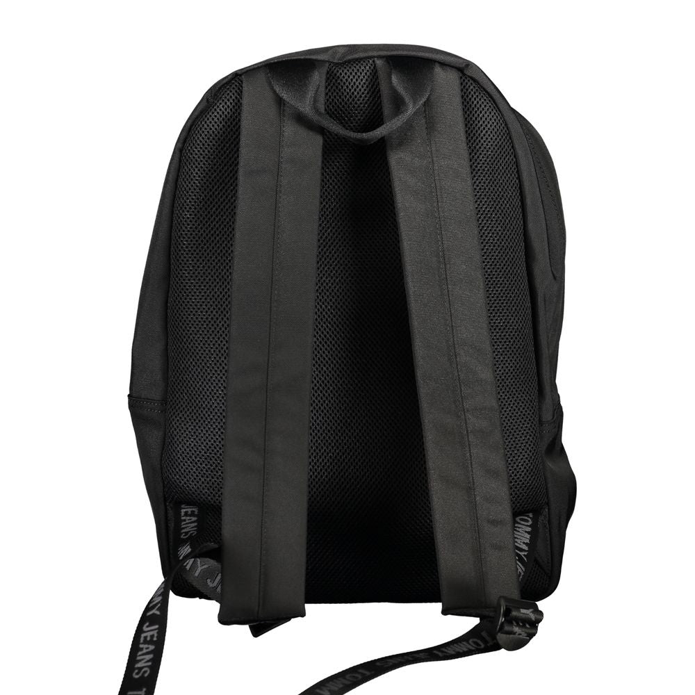 Black Polyester Backpack - GLAMHUB BOUTIQUE 