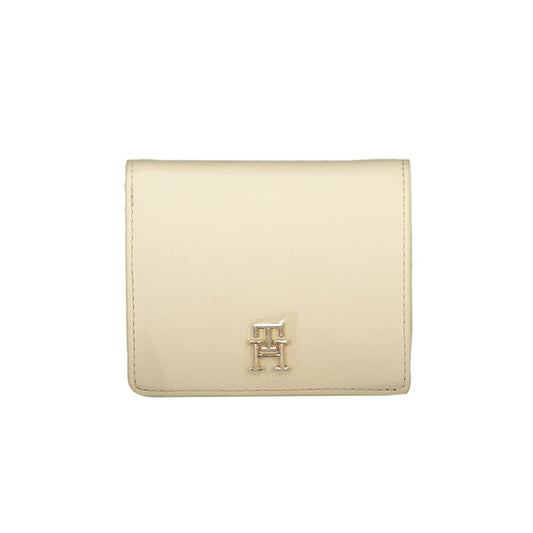 Beige Polyethylene Wallet - GLAMHUB BOUTIQUE 