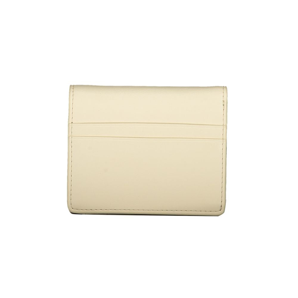 Beige Polyethylene Wallet - GLAMHUB BOUTIQUE 