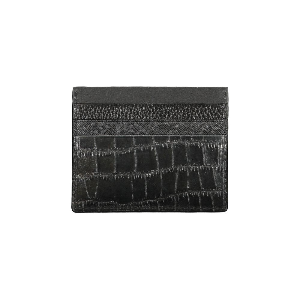 Black Leather Wallet - GLAMHUB BOUTIQUE 