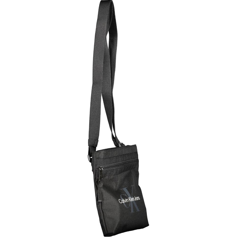 Black Polyester Shoulder Bag - GlamHub Luxury and Icon Brand Clothing