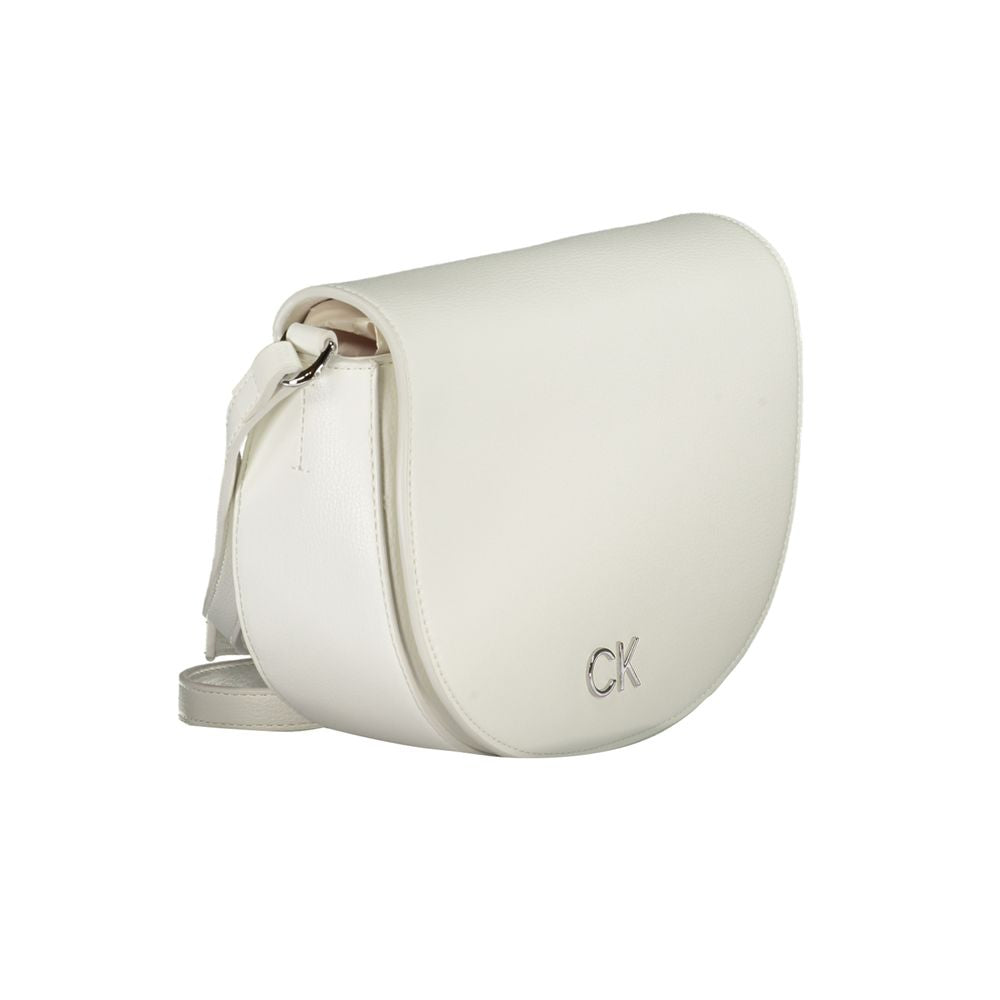 White Polyethylene Handbag - GLAMHUB BOUTIQUE 