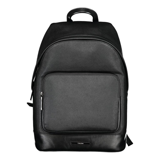 Black Polyester Backpack - GLAMHUB BOUTIQUE 