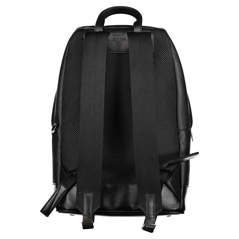 Black Polyester Backpack - GLAMHUB BOUTIQUE 