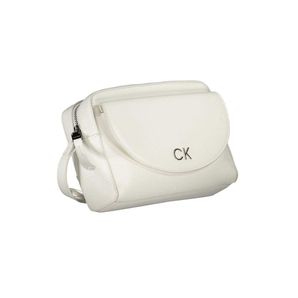 White Polyethylene Handbag - GLAMHUB BOUTIQUE 