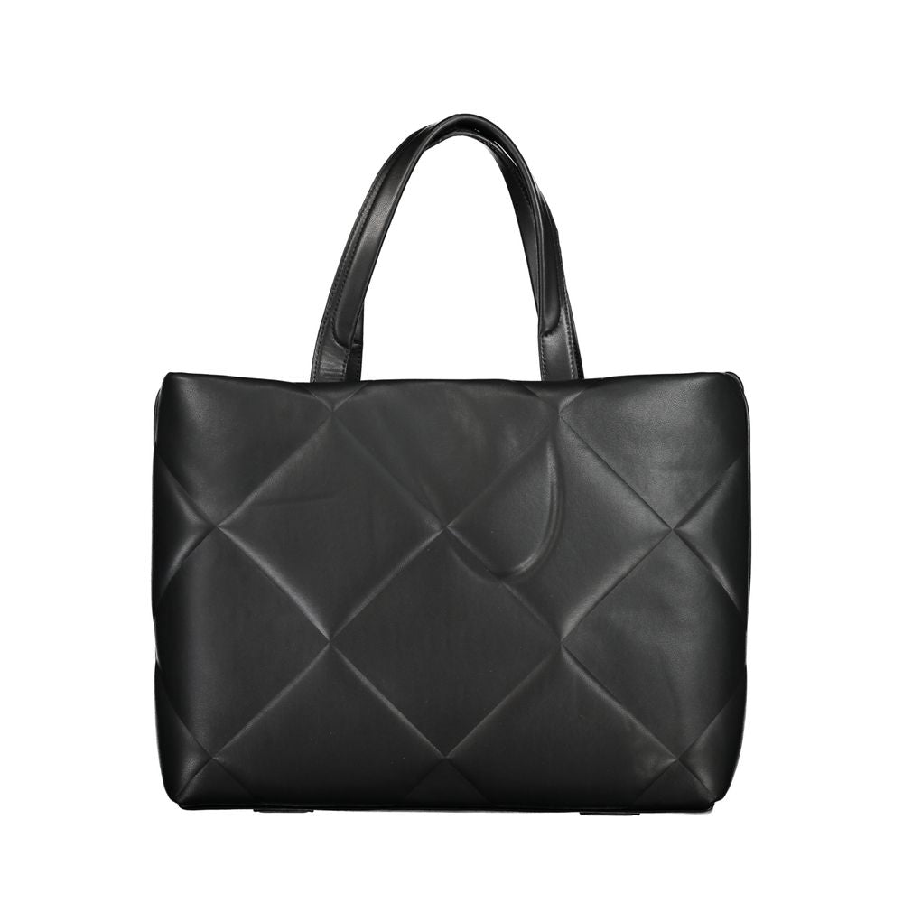 Black Cotton Handbag - GLAMHUB BOUTIQUE 