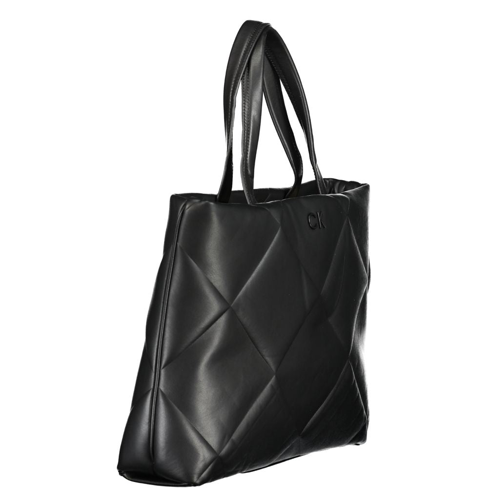 Black Cotton Handbag - GLAMHUB BOUTIQUE 