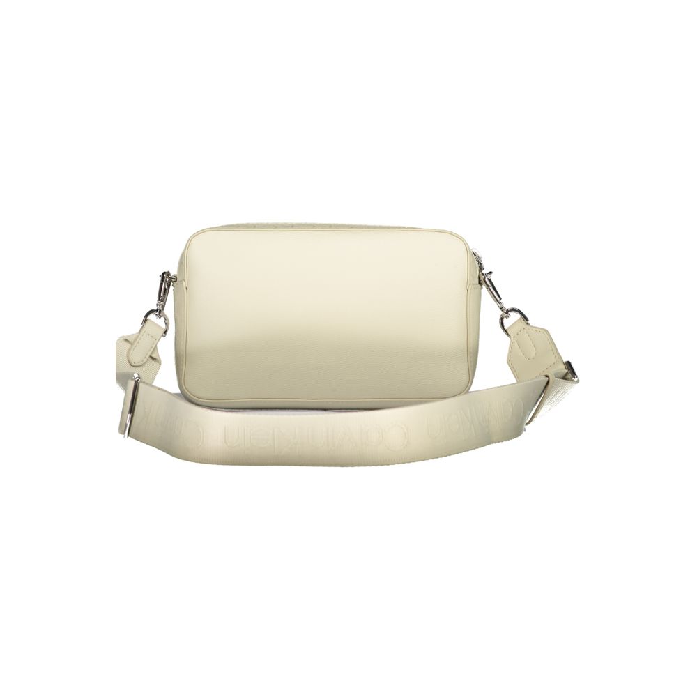 Beige Polyester Handbag - GLAMHUB BOUTIQUE 