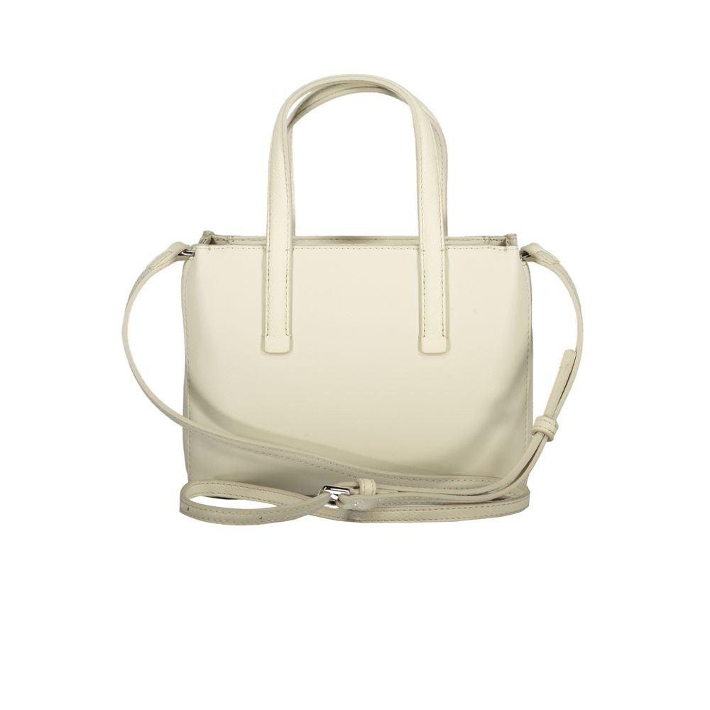 Beige Polyester Handbag - GLAMHUB BOUTIQUE 