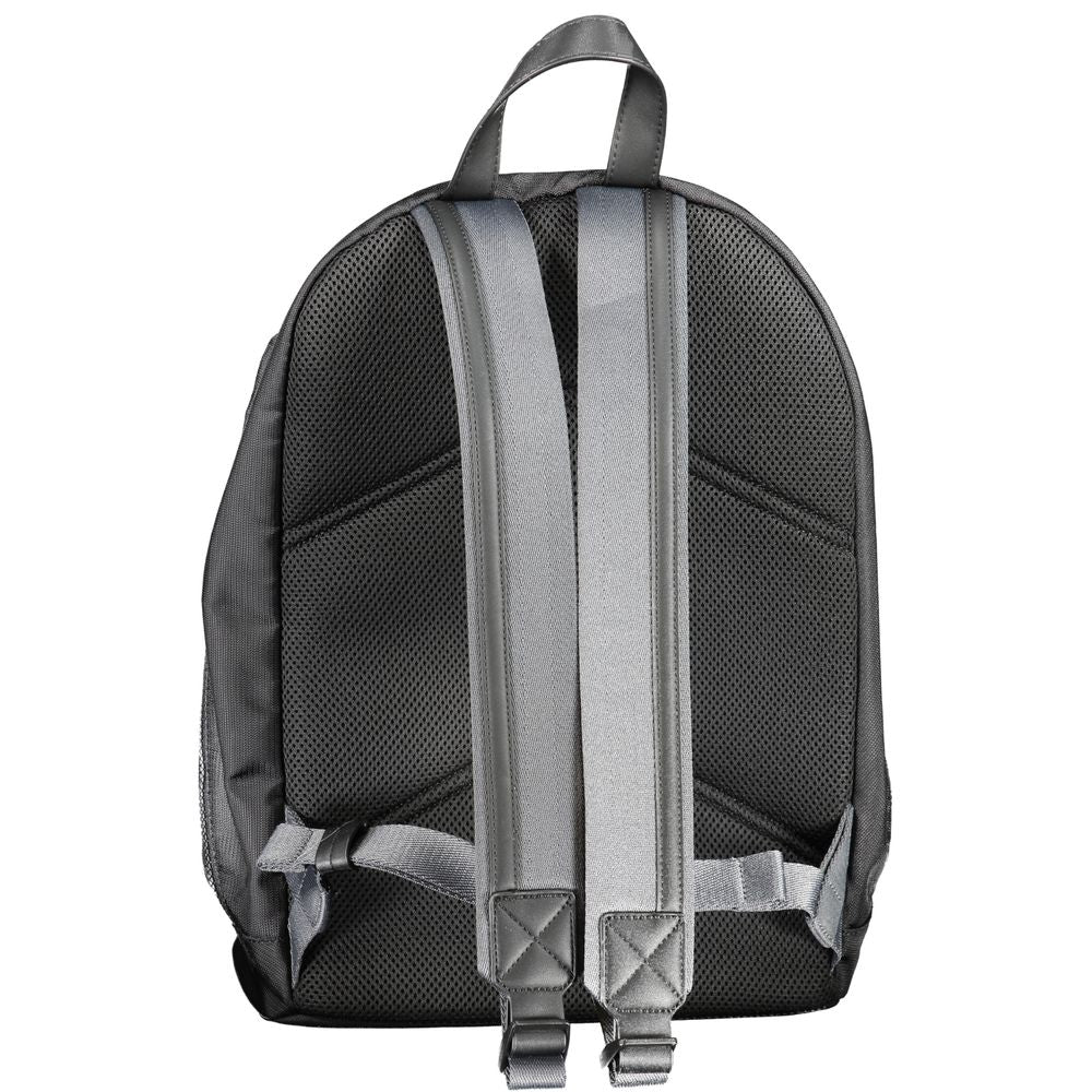 Black Polyester Backpack - GLAMHUB BOUTIQUE 