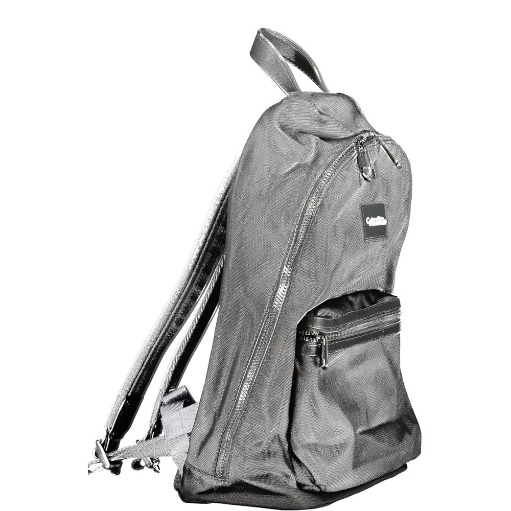 Black Polyester Backpack - GLAMHUB BOUTIQUE 