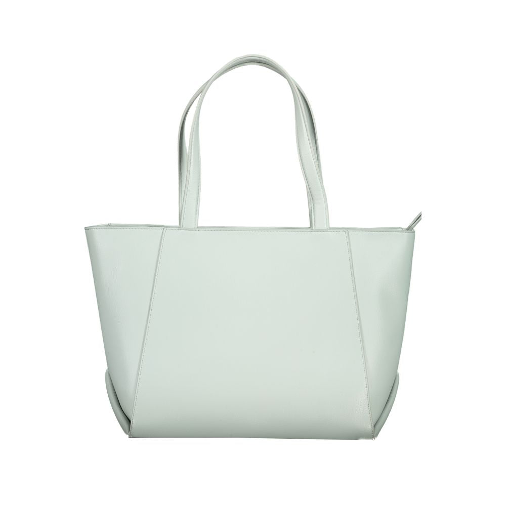 Light Blue Polyethylene Handbag - GLAMHUB BOUTIQUE 