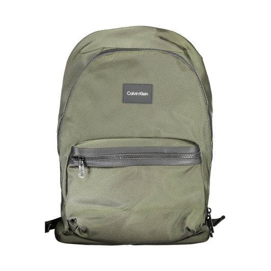 Green Polyester Backpack - GLAMHUB BOUTIQUE 