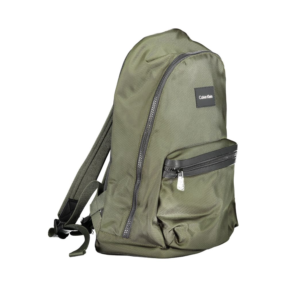 Green Polyester Backpack - GLAMHUB BOUTIQUE 