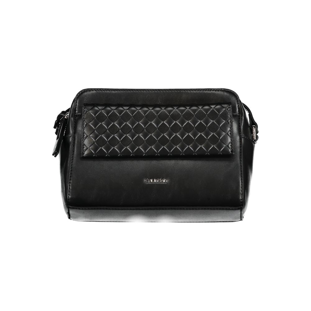 Black Polyester Handbag - GLAMHUB BOUTIQUE 