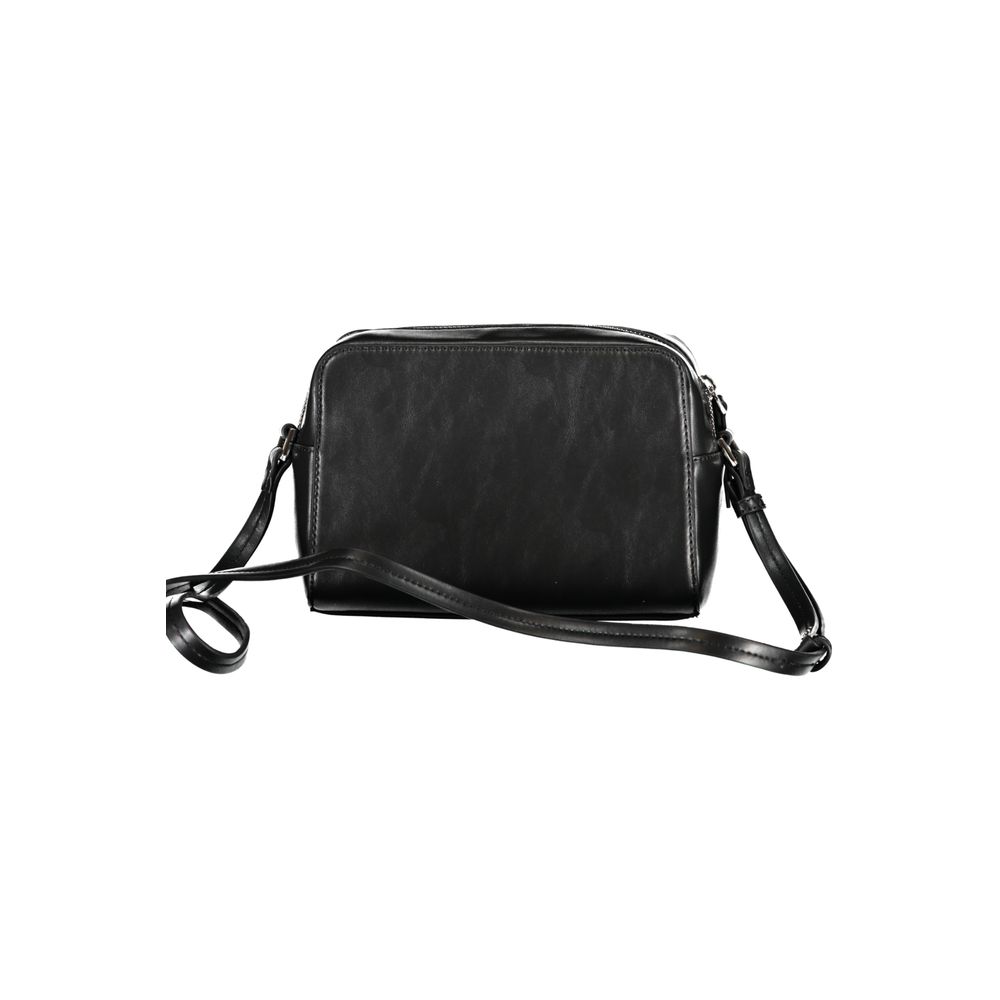 Black Polyester Handbag - GLAMHUB BOUTIQUE 