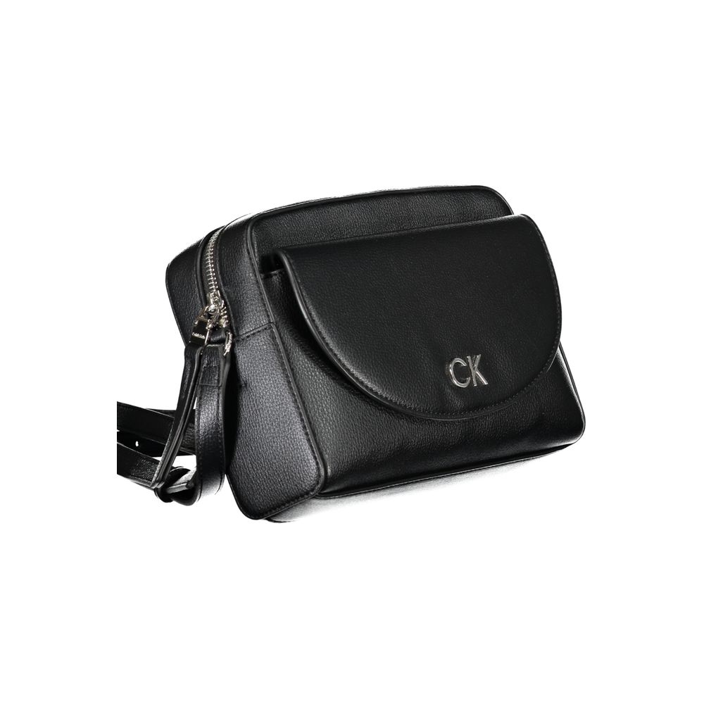 Black Polyethylene Handbag - GLAMHUB BOUTIQUE 