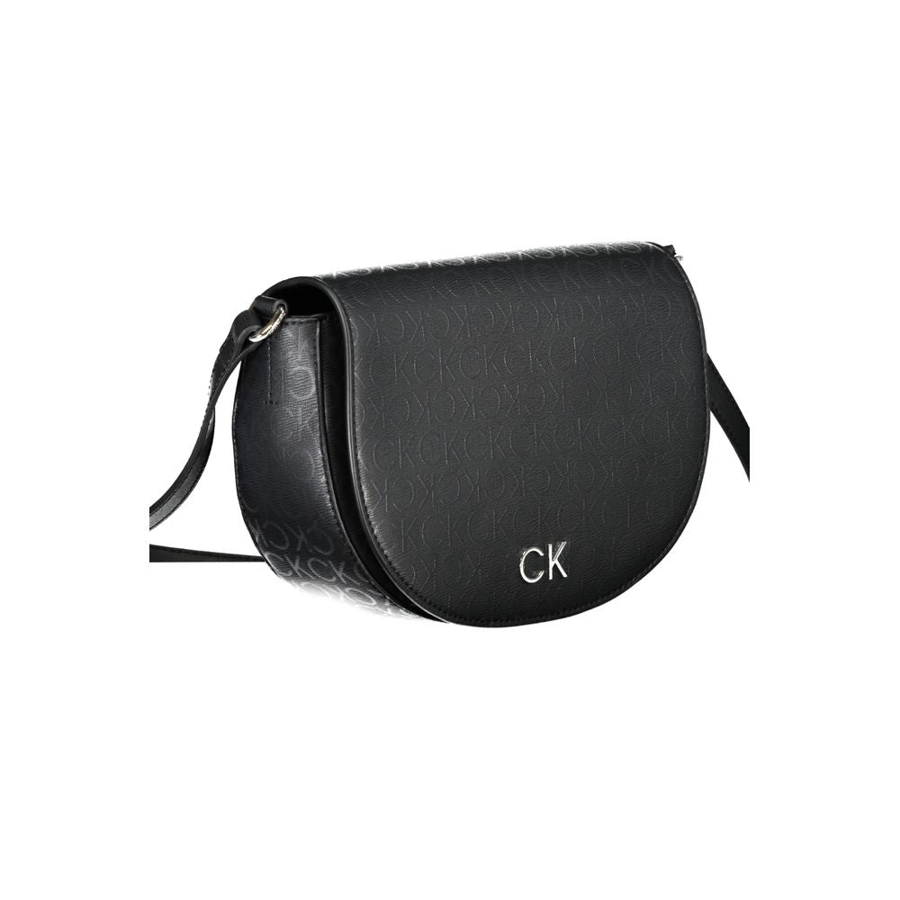 Black Polyethylene Handbag - GLAMHUB BOUTIQUE 