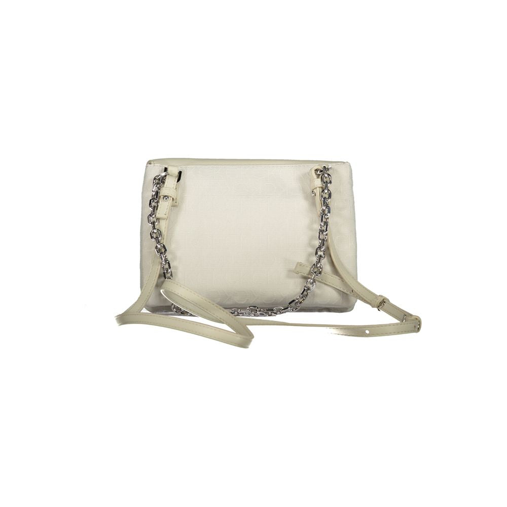 Beige Polyester Handbag - GLAMHUB BOUTIQUE 