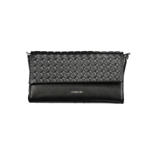 Black Polyester Handbag - GLAMHUB BOUTIQUE 