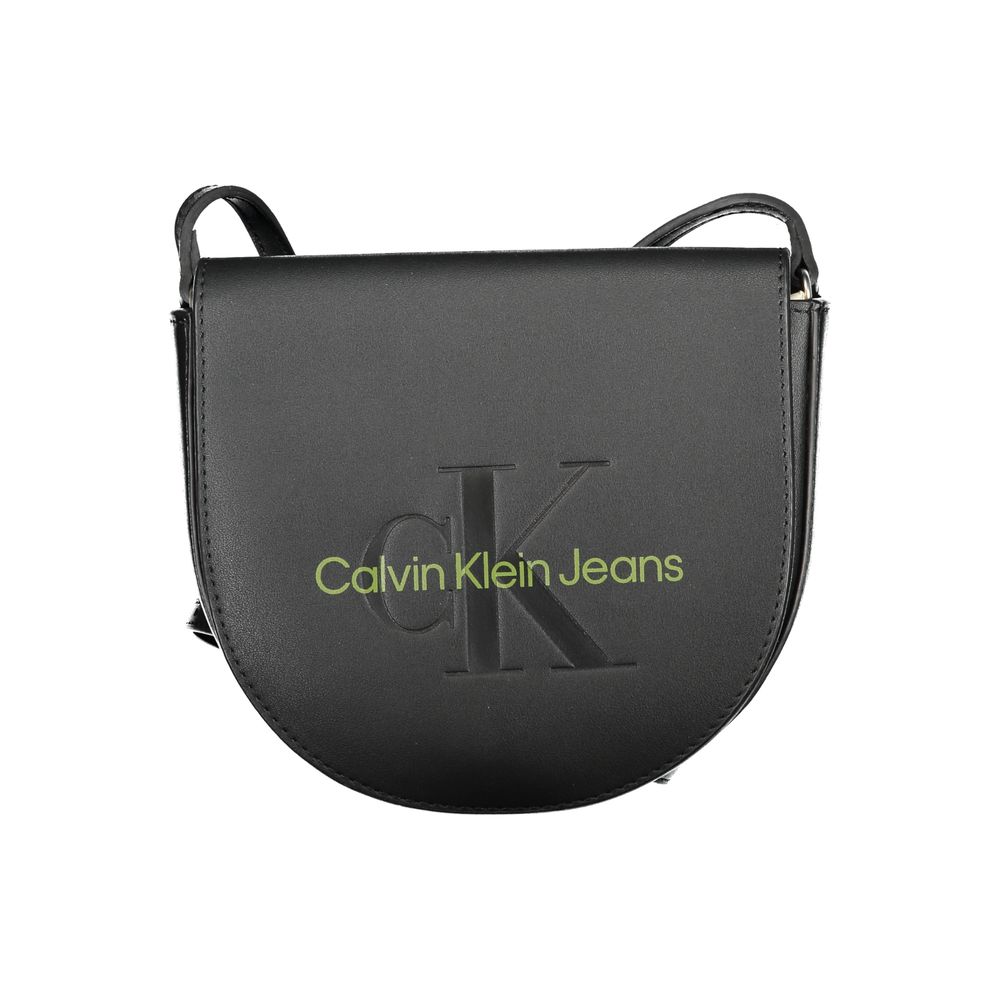 Black Polyethylene Handbag - GLAMHUB BOUTIQUE 