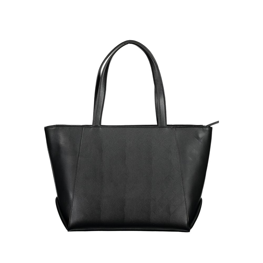 Black Polyethylene Handbag - GLAMHUB BOUTIQUE 