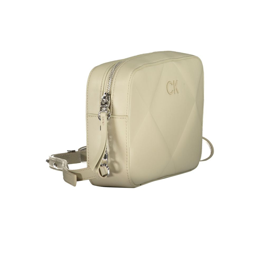 Beige Cotton Handbag - GLAMHUB BOUTIQUE 