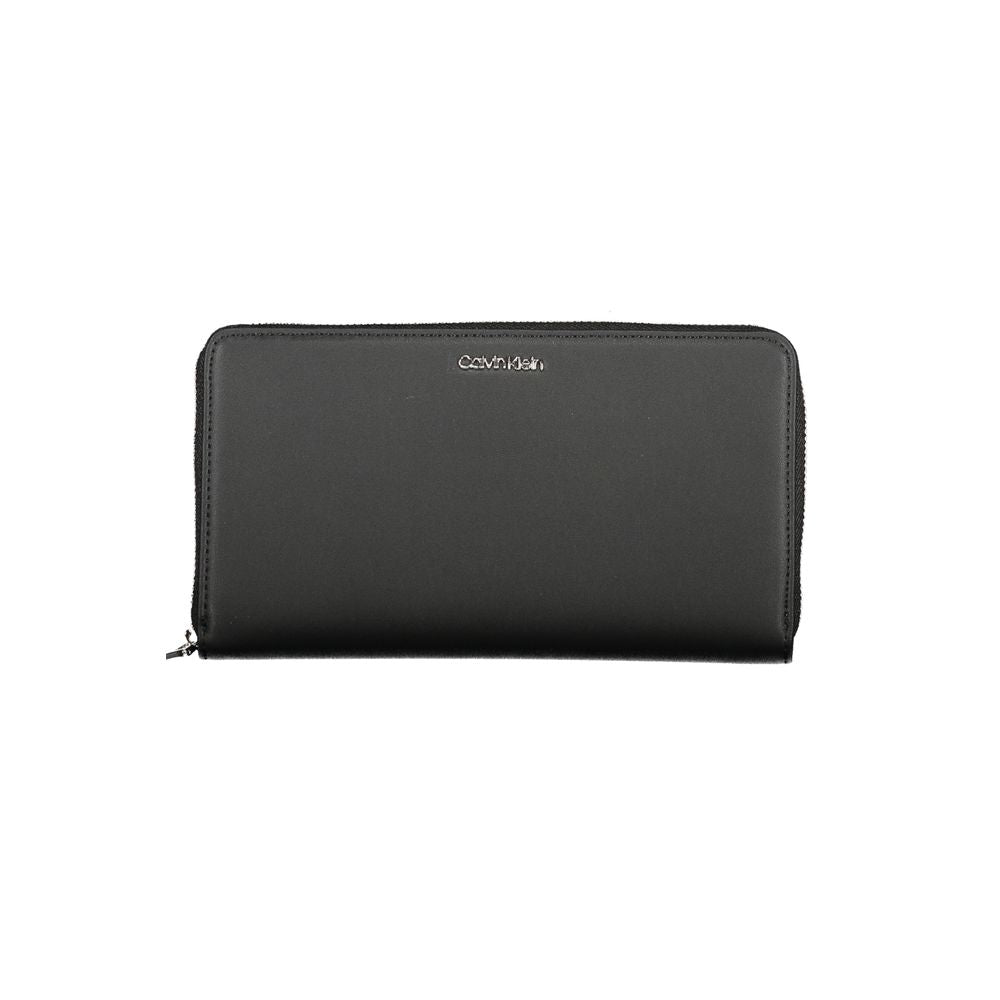 Black Polyester Wallet - GLAMHUB BOUTIQUE 